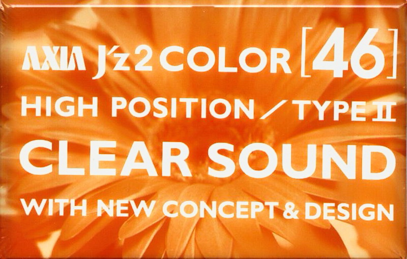 Compact Cassette AXIA J`z 2 Color 46 "JZ2J 46" Type II Chrome 2000 Japan