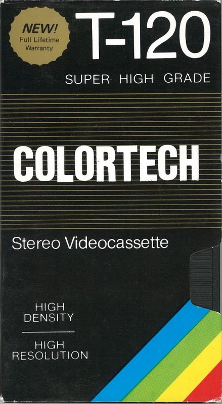 VHS, Video Home System Colortech 120 Type I Normal USA