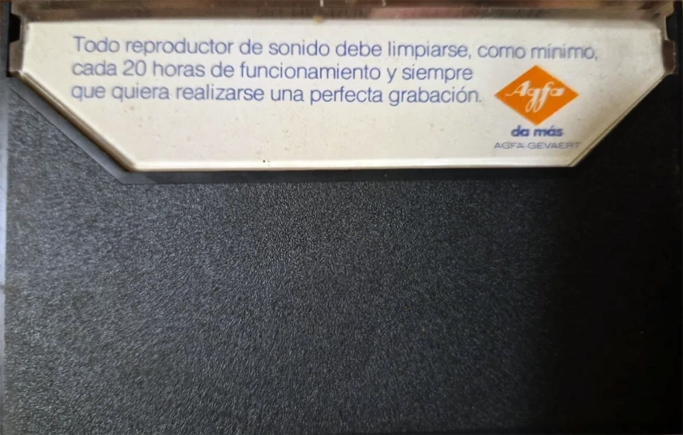 Compact Cassette AGFA Cleaning Cassette 1972 Europe
