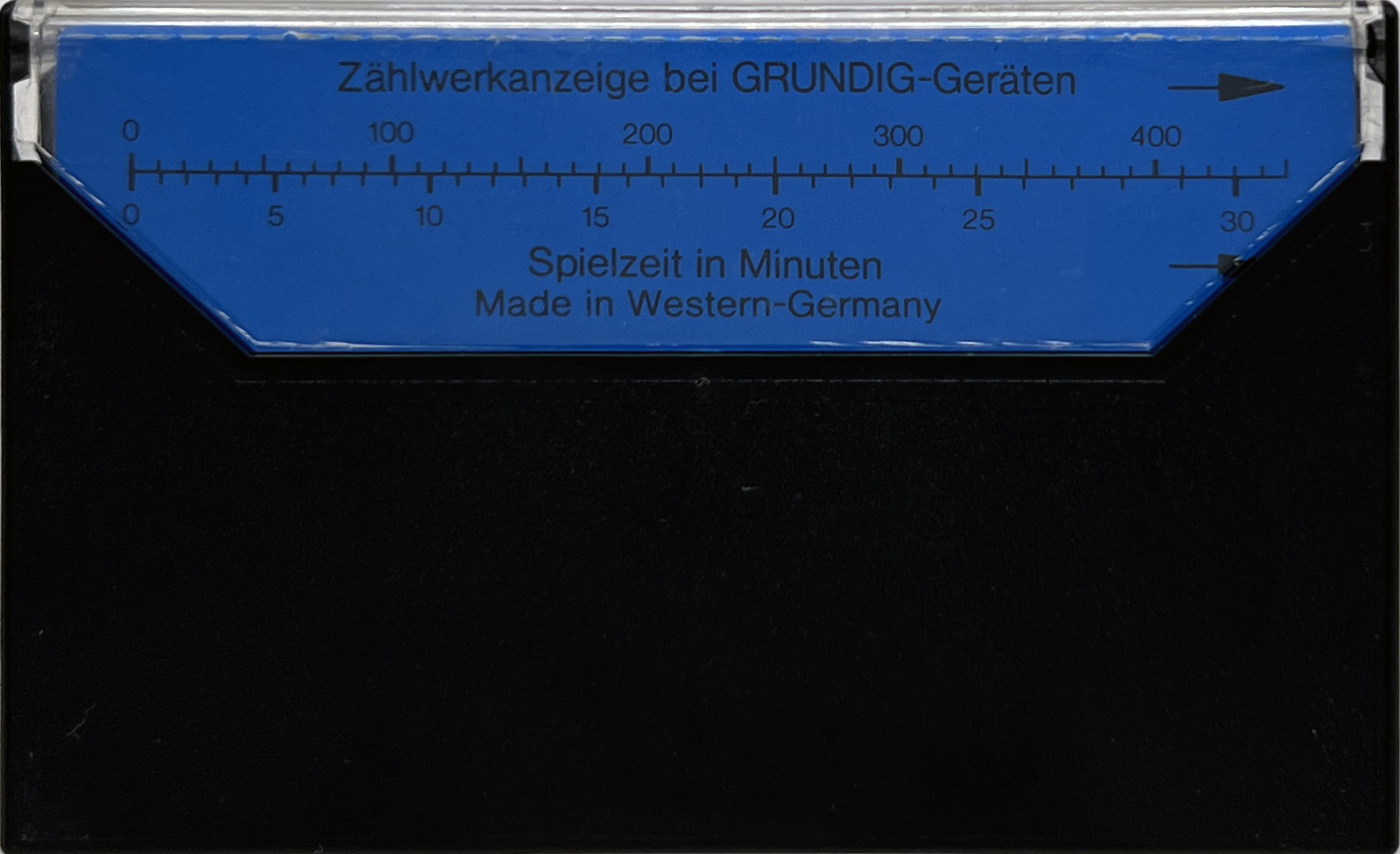 Compact Cassette Grundig Studio-Cassette 60 Type I Normal 1979 Germany