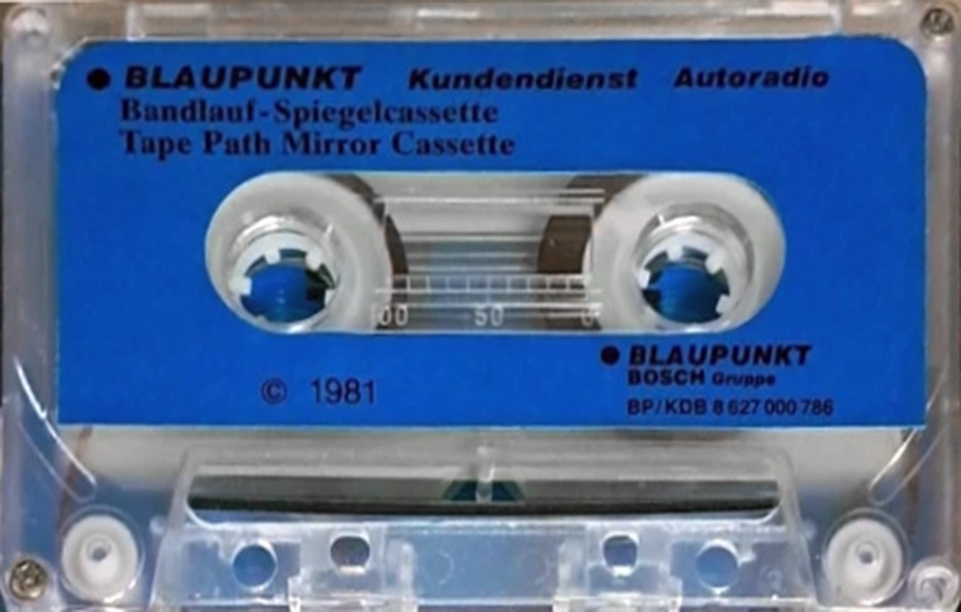 Compact Cassette Blaupunkt "Tape Path Mirror" Service Cassette 1981 Europe
