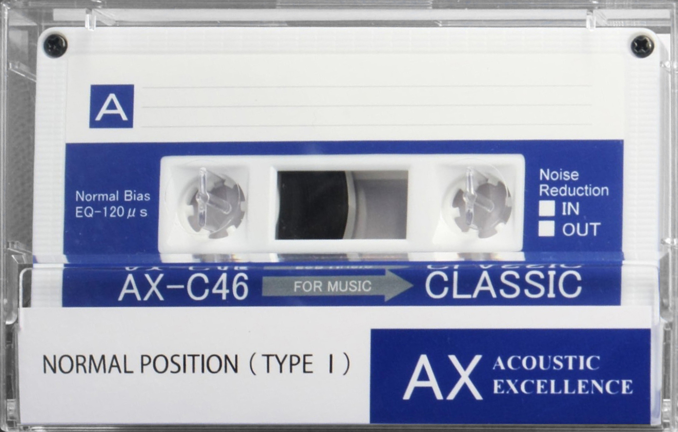 Compact Cassette Classic AX / Blue 46 Type I Normal 2022 Worldwide