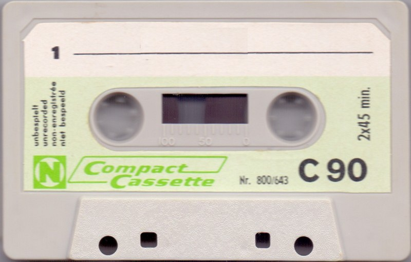 Compact Cassette Neckermann 90 "№ 800/643" Type I Normal 1976 Europe