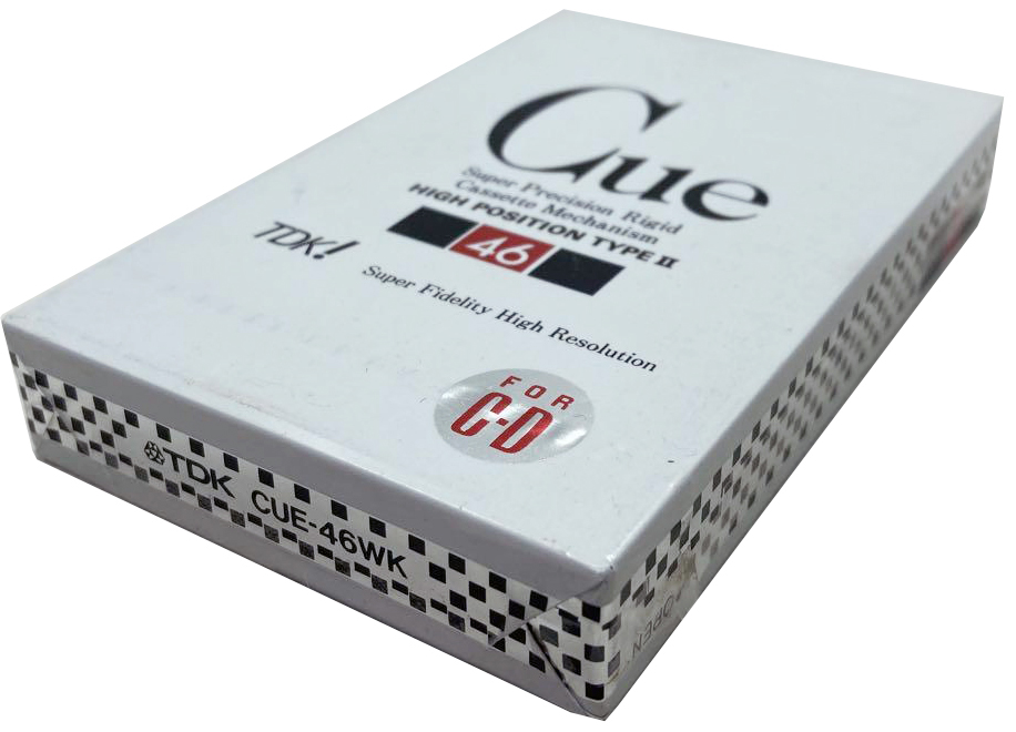 Compact Cassette TDK CUE 46 "CUE-46WK" Type II Chrome 1990 Japan