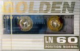 Compact Cassette Golden LN 60 Type I Normal Hong Kong