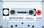 Compact Cassette Sonocolor 60 Type I Normal 1980 Europe
