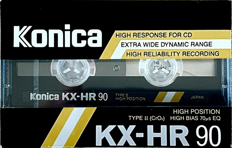 Compact Cassette Konica KX-HR 90 Type II Chrome 1987 Europe