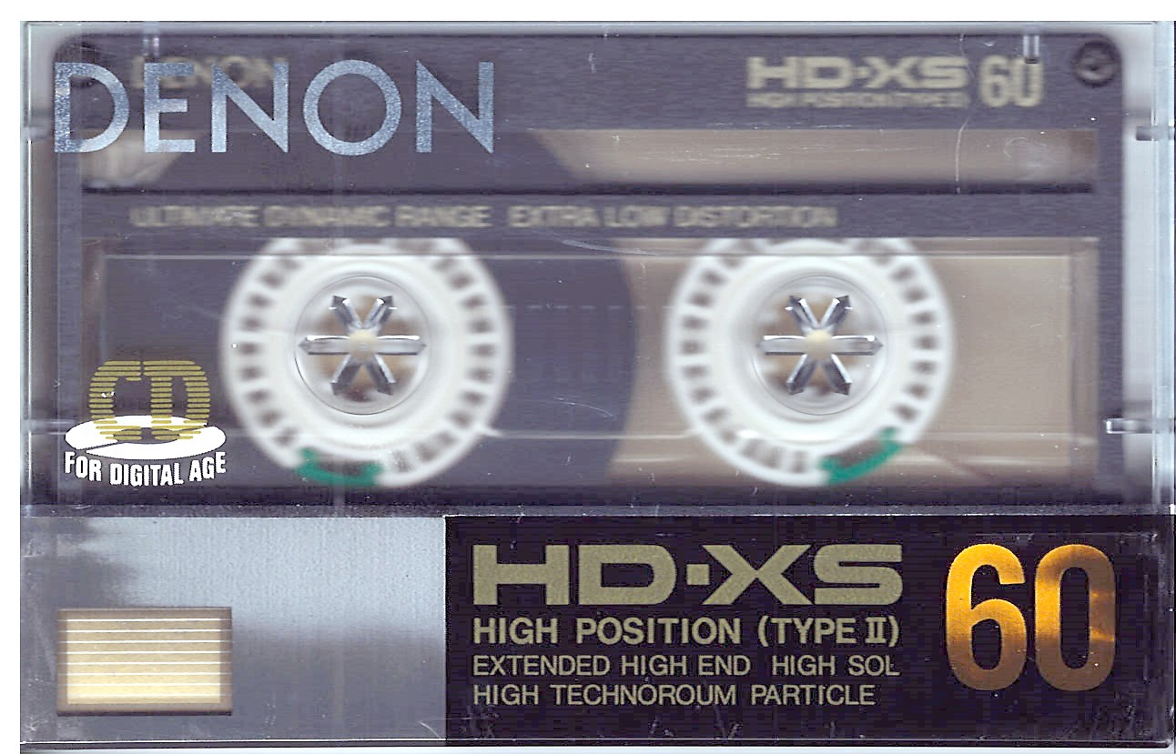 Compact Cassette Denon HD-XS 60 Type II Chrome 1987 Japan