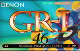 Compact Cassette Denon GR-I 46 "GR-1 46W" Type I Normal 1995 Japan