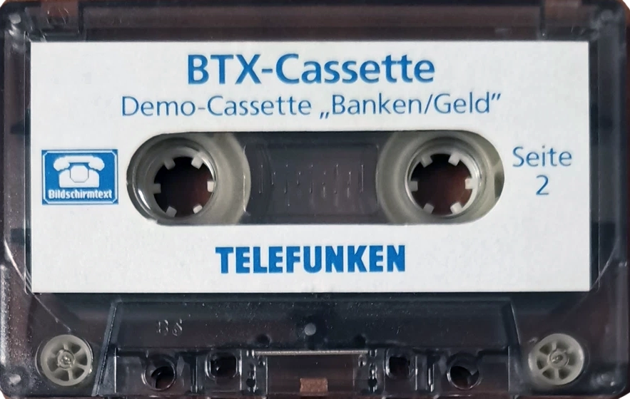Compact Cassette Telefunken "BTX-Cassette Banken/Geld" Demonstration Tape Germany