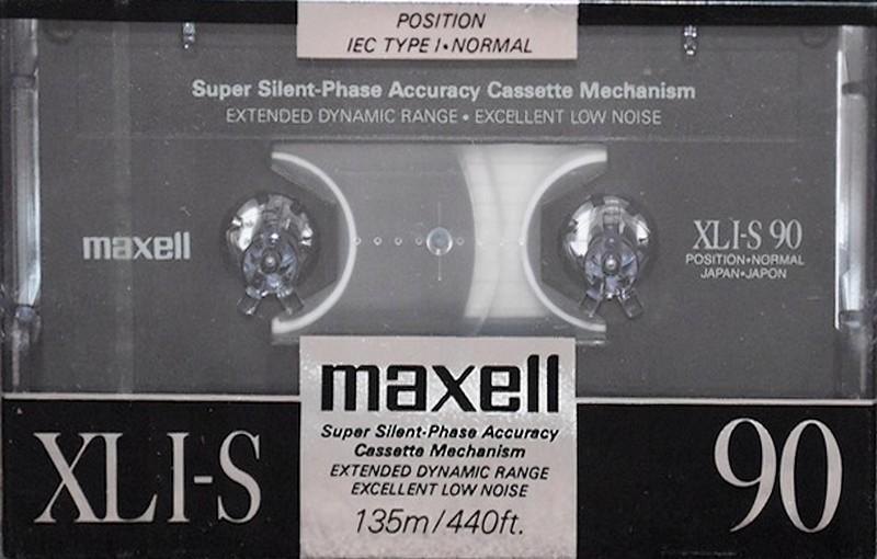 Compact Cassette Maxell XLI-S 90 Type I Normal 1988 Europe