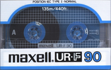 Compact Cassette Maxell UR-F 90 Type I Normal 1985 USA