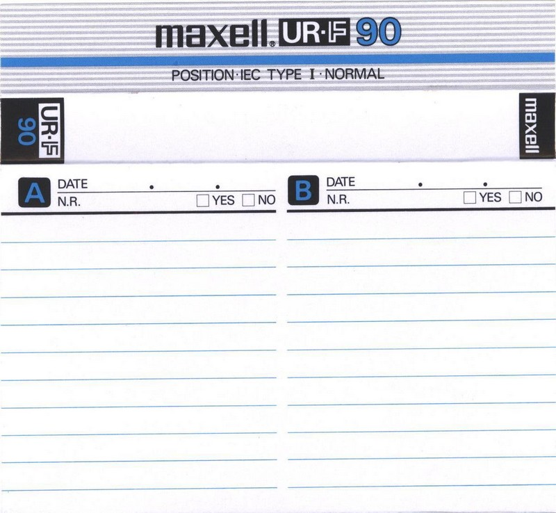 Compact Cassette: Maxell / Hitachi Maxell - UR-F 90