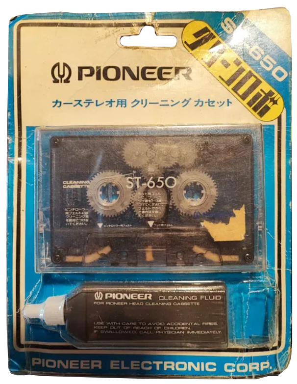 Blister Pioneer "ST-650" Cleaning Cassette Japan