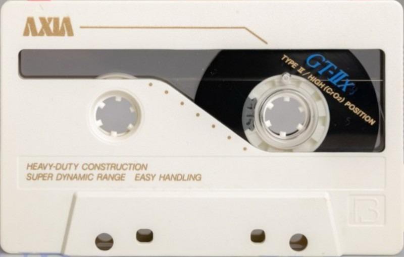 Compact Cassette AXIA GT-IIx 60 "GT-2x W 60" Type II Chrome 1989 Japan