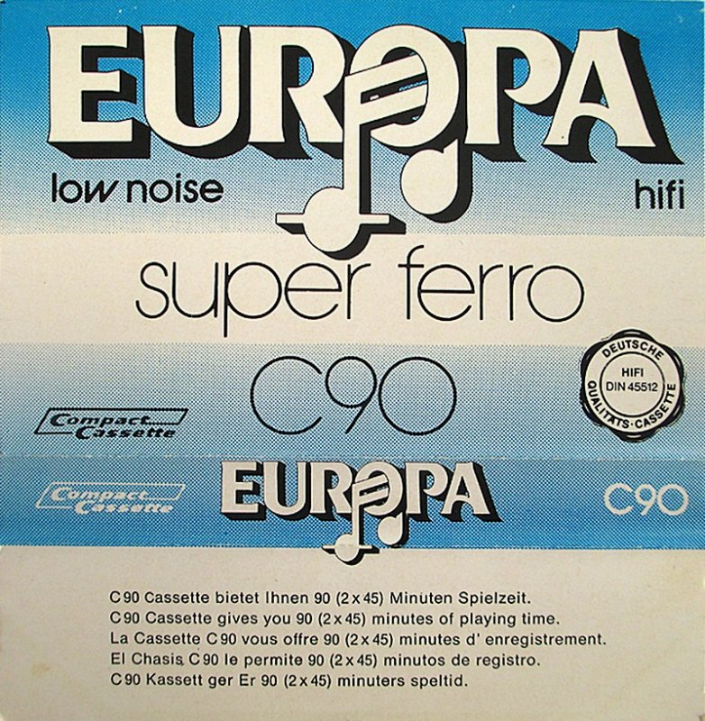 Compact Cassette: Unknown Europa -  90