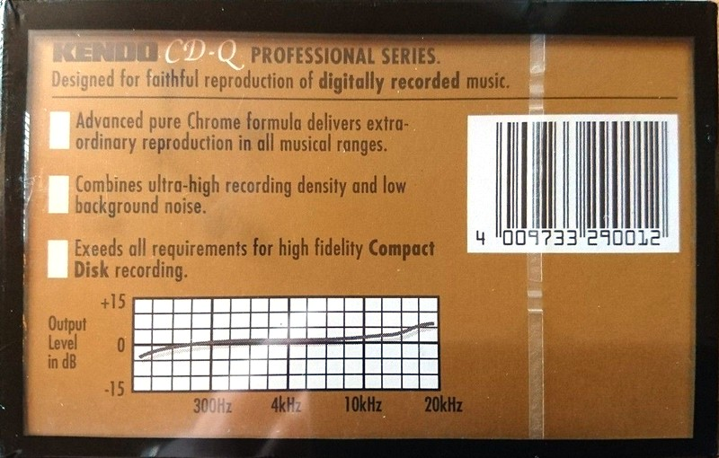 Compact Cassette Kendo CD-Q 60 Type II Chrome Germany