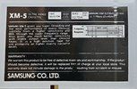 Compact Cassette Samsung XM-5 90 Type II Chrome 1988 Europe