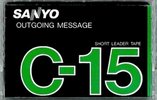Compact Cassette Sanyo 15 Type I Normal 1986 Europe