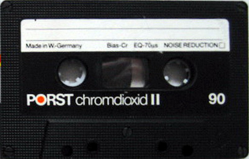 Compact Cassette Porst 90 Type II Chrome 1980 Germany