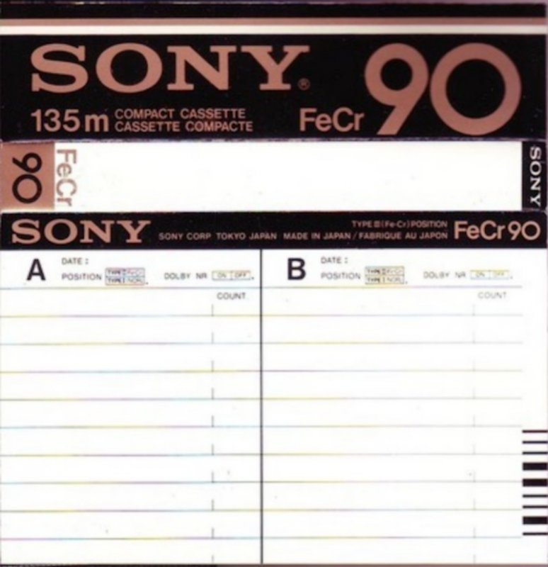 Compact Cassette: Sony  - FeCr 90