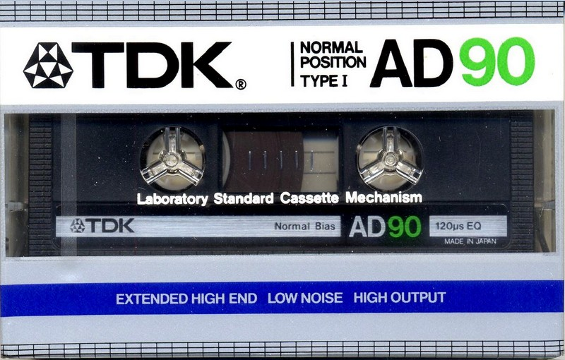 Compact Cassette TDK AD 90 Type I Normal 1984 Australia, Europe
