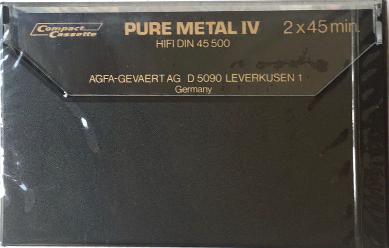 Compact Cassette: AGFA  - Pure Metal IV 90