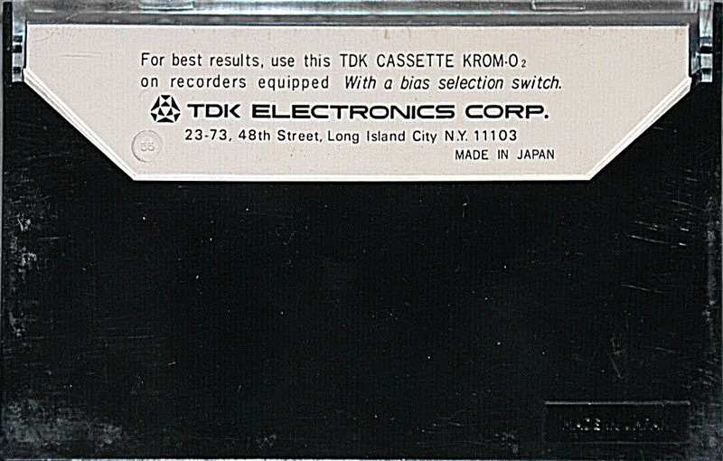 Compact Cassette TDK KR Krom 60 Type II Chrome 1971 USA