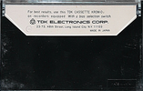 Compact Cassette TDK KR Krom 60 Type II Chrome 1971 USA