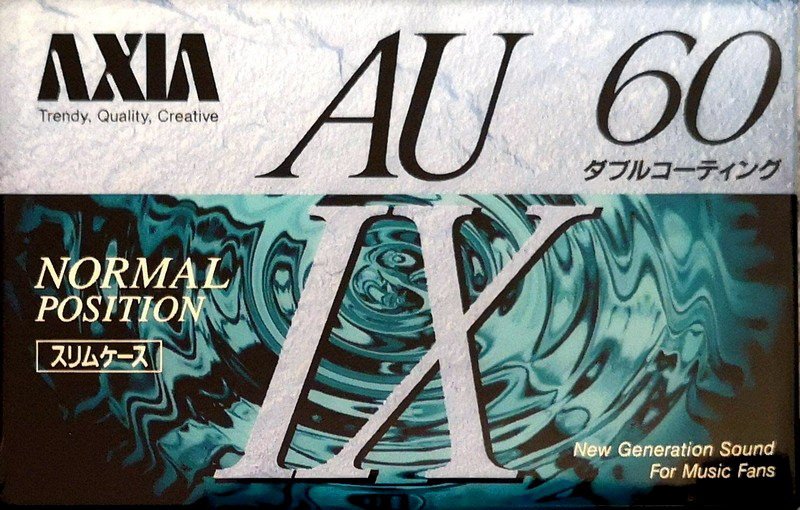 Compact Cassette AXIA AU-Ix 60 "AU1X A 60" Type I Normal 1992 Japan