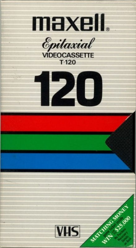 VHS, Video Home System Maxell 120 Type II Chrome 1982 USA