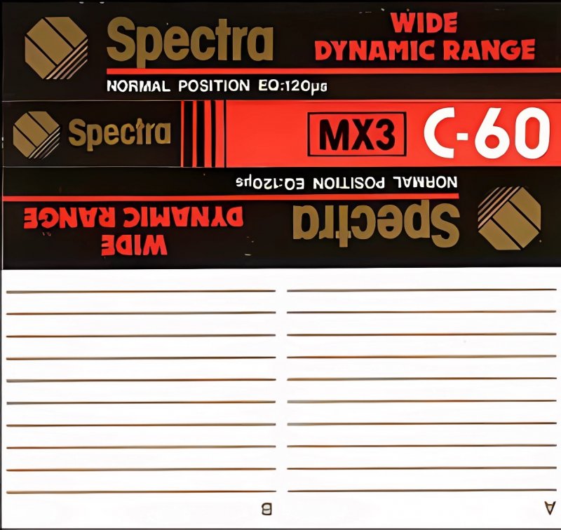 Compact Cassette Spectra MX3 60 Japan