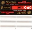 Compact Cassette Spectra MX3 60 Japan