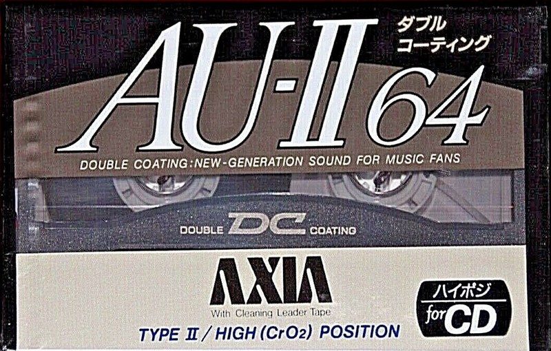 Compact Cassette AXIA AU-II 64 Type II Chrome 1991 Japan