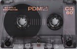 Compact Cassette PDM CD 60 Type II Chrome 1990 Europe