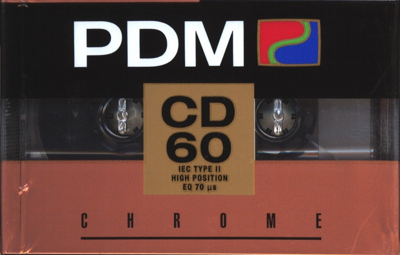 Compact Cassette PDM CD 60 Type II Chrome 1990 Europe