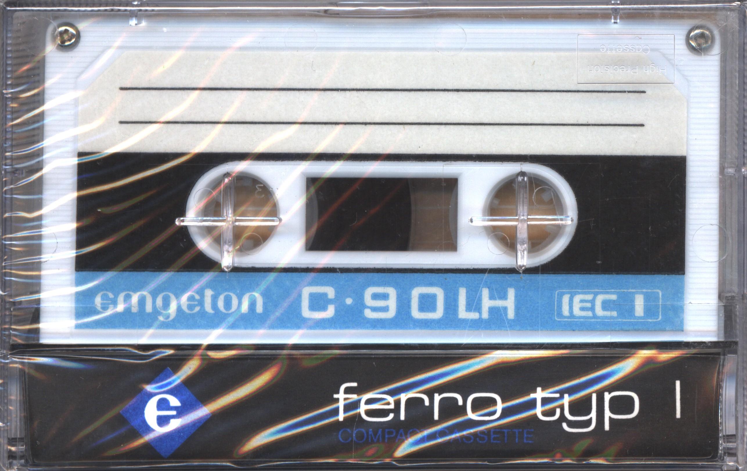 Compact Cassette Emgeton LH 90 Type I Normal 1989 Czechoslovakia