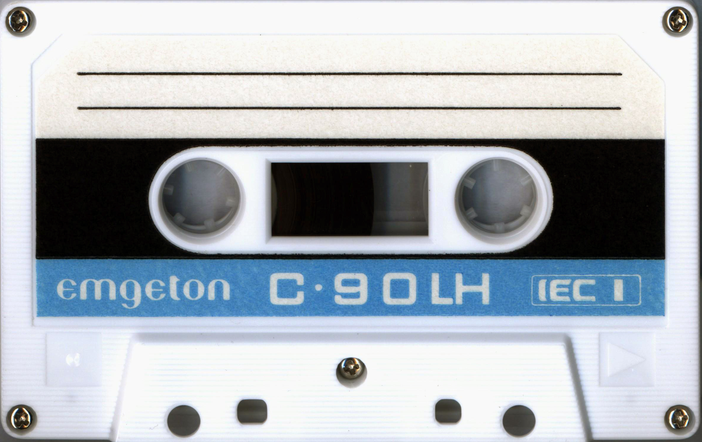 Compact Cassette Emgeton LH 90 Type I Normal 1989 Czechoslovakia
