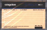 Compact Cassette Emgeton LH 90 Type I Normal 1989 Czechoslovakia