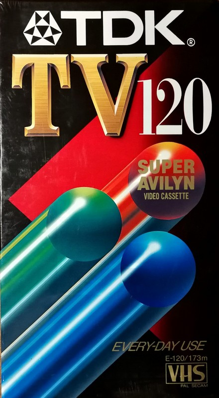 VHS, Video Home System TDK TV 120 Type II Chrome Japan