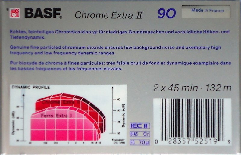 Compact Cassette: BASF  - Chrome Extra II 90