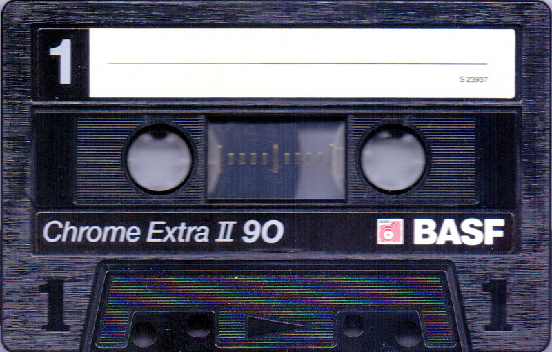 Compact Cassette BASF Chrome Extra II 90 "Small Window" Type II Chrome 1987 USA