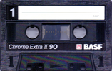 Compact Cassette BASF Chrome Extra II 90 "Small Window" Type II Chrome 1987 USA