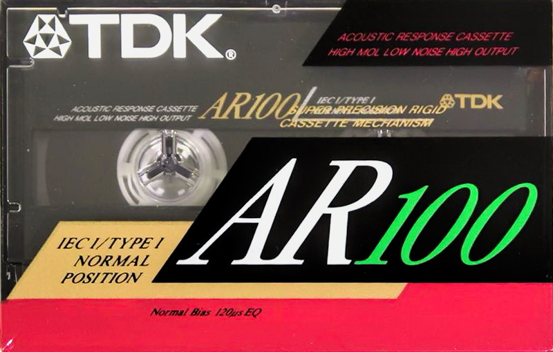 Compact Cassette TDK AR 100 "AR-100ES" Type I Normal 1990 Europe