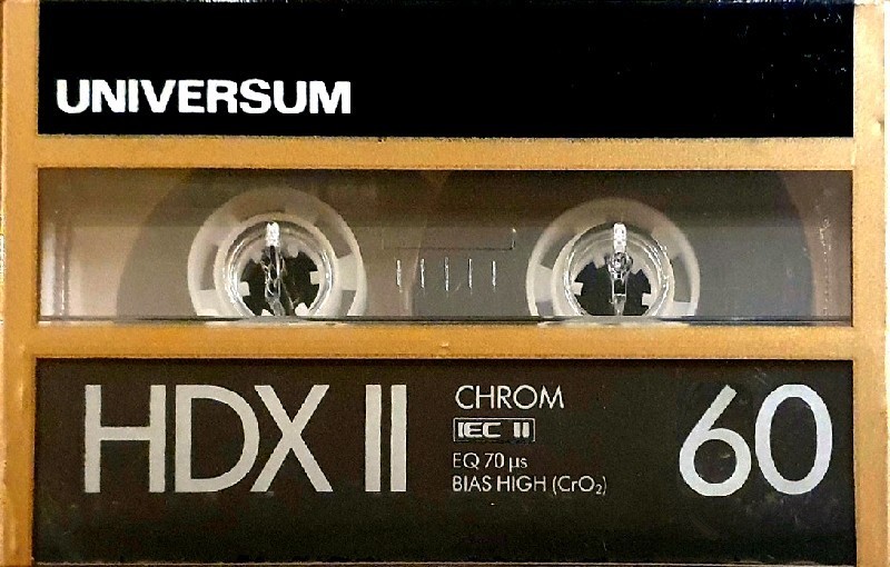 Compact Cassette Universum HDX II 60 Type II Chrome 1988 Europe