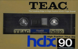 Compact Cassette Teac HDX 90 Type II Chrome 1984 USA