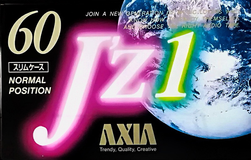 Compact Cassette AXIA J`z 1 60 "JZ1A 60" Type I Normal 1992 Japan