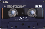 Compact Cassette AXIA J`z 1 60 "JZ1A 60" Type I Normal 1992 Japan
