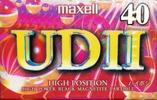 Compact Cassette Maxell UDII / UD2 40 "UD2-40J" Type II Chrome 1995 Japan