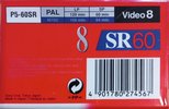 Video8, Hi8, Digital8 Sony SR 60 "P5-60SRB" Type I Normal 1995 Europe